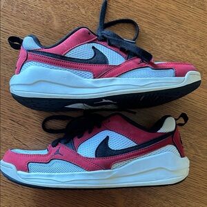 Nike Kids Red and White Sneakers